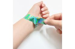 China Adjustable Neon Rainbow Laser Glitter Wristband for Unisex Event Concert Festival supplier