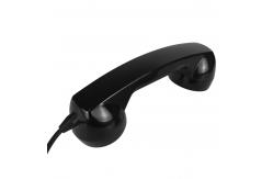 China Anti Destructive Black Telephone Handset Microphone With PC / ABS Material supplier