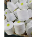 50S/2 100% Polyester Sewing Thread Raw White Spun Polyester Fiber Thread For Dyeing for sale