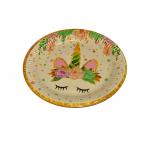 Biodegradable Gold Foil Paper Plate 6 Count Touch Of Color Paper Table Covers for sale