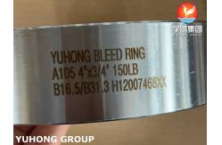 China ASTM A105 Carbon Steel Pipe Fitting Forged Bleed Ring / Drip Ring supplier