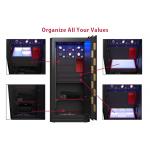 Steel Jewelry Safe Box Biometric Fingerprint Lock Watch Winder Safe Double Rows Bolts