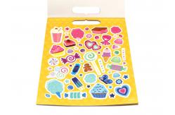 China Self Adhesive Paper Sticker Book For Kids OEM Offset Printing Pattern Logo supplier