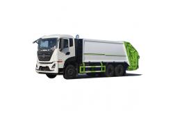 China Cheaper Dongfeng Truck 6x4  12CBM Compactor Garbage Truck Belt Back  Hanging Barrel supplier