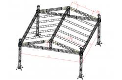 China Aluminium Bolt Triangle Truss System Light Frame supplier