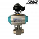Pneumatic Ultra High Pressure Ball Valve Internal Thread Three Way Ball Valve for sale