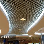 150x150mm Metal Open Cell Ceiling Tiles Suspended Aluminum Grid Ceiling for sale