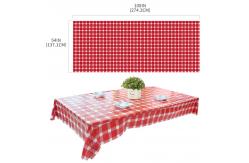 China Custom 54x108 LDPE Plastic Disposable Table Cloths supplier