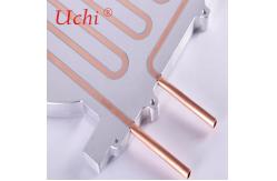 China Anti Anodizing Al 6063 / Al 6061 Water Cooling Plate With Copper Tube supplier