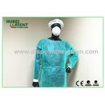 Water Resistance Light-weight PP Disposable Isolation Gowns with Knitted Wrist for sale