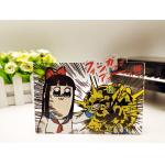 Clear Acrylic Stand Figures Desk Clock Offset Printing Cartoon Characters Style for sale