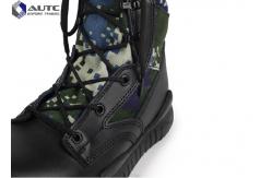 China Current Comfortable Black Military Boots  Camouflage Design Durable Sole supplier