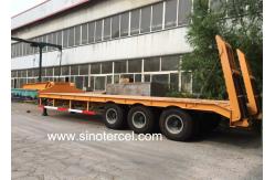 China Cargo Semi Low Bed Heavy Duty Semi Lowbed Trailer JOST 3.5 Kingpin supplier