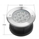 SS316L LED Ground Pool Light External Control 380lm 9W LED Underground Light