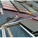 Solar Energy Rooftop Solar Energy Water Heater Flat Panel Solar Collector Red Copper for sale