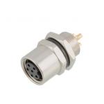 IP67 Waterproof Industrial M8 Female Socket with Front Mount and 3/4pin Screw Terminal for sale