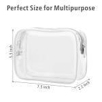 Clear Waterproof Toiletry Bag Quart Size Travel Makeup Cosmetic Bag For Women Men for sale