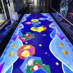 High Definition Picture Holographic Floor Interactive Projection for sale