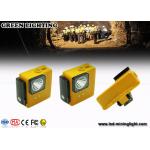 8000 Lux Anti explosion coal miner hard hat light 6.4Ah 18650 Li - Ion Battery for sale