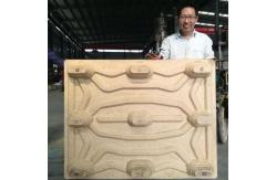 China Automatic Wood Pallet Manufacturing Machine For Reuse Waste Aspen Pine supplier