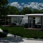 Portable Space Capsule Guest House With Bathroom Kitchenette Plug-and-Play Configuration