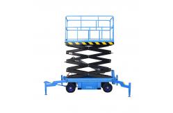 China Vertical 3m Scissor Lift 300kg Movable Hydraulic Lift For Warehouse supplier