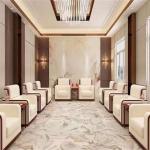 Modern Elegant Rerecence Hall Lobby Lounge Area Leather Office Sofa for sale