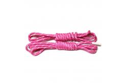 China Flat Hockey Custom Shoelace Skate Custom Shoe Strings Blue Yellow Pink supplier