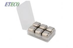 China Reusable Stainless Steel Cooler Stones Non Corrode Drawstring Pouch Availiable supplier