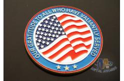 China Zinc Alloy Material Factory Custom Metal Challenge Coins Collectable Coins Synthetic Enamel supplier