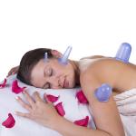 Clear Silicone Massage 4pcs Vacuum Suction Cupping for sale
