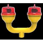 L810 Type A Double LED Aviation Obstruction Light Dry Contact Output Low Intensity for sale