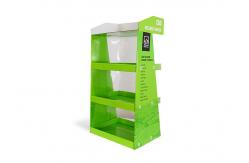 China CBD Oil Floor Retail Cardboard Display Stand Customization With PET supplier