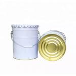 Offest Pringting 20 Liter Painted Metal Buckets With Flower Shape Lid for sale