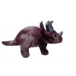 Plush Purple Triceratops Polyester Stuffing Toys 26cm for sale