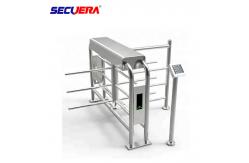 China Pedestrian Automatic Sliding Security Entrance Control Swing RFID Turnstile Barrier Gate supplier