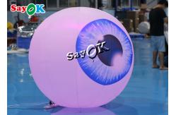 China Halloween Yard 1.5m Inflatable Lighting Decoration Led Eye Balloon supplier