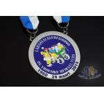 Compact Custom Made Coins Medallions , National Service Medal Circle Shape