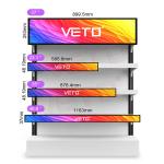 Indoor Advertising Stretched LCD Screen For Retail Store Shelves Edge