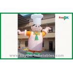 Custom Outdoor Moving Inflatable Chef Inflatable Cartoon Character For Advertising for sale