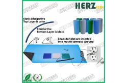 China Heat Resistant Anti Static Workbench Mat , ESD Safe Mat Nitrile Rubber Material supplier
