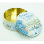 Customized Round Cake Box Candle Cookie Tin Cans Adjustable Height for sale