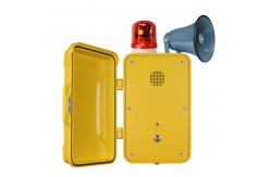 China Weatherproof Hands Free Telephone with Flashing Beacon and Metal Loudspeaker supplier