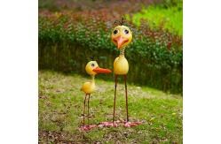 China ODM Metal Yard Garden Ornaments Design Art Metal Bird Handmade supplier