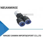 PWT Plastic Fitting Pneumatic Push Tube Plastic Male Y Connector Quick Fitting Sanmin for sale