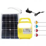 20W / 6V Mini DC Solar Lighting Kit With Rechargeable Lithium Battery Lighting System