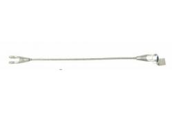 China 50mm Galvanized Steel Wire Rope Sling Assembly With Open Spelter Socket supplier