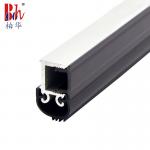 6063 Aluminum Door Bottom Seal Strip Screw Fixed With Silicone Rubber for sale
