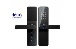 China Tempered Glass Tuya Door Lock With Fingerprint S811 Password Smart Lock supplier