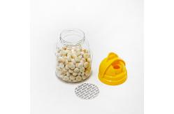 China Kids Favor Penguin Cookie Clear Plastic Packing Jar Lovely Animal Shape 350ml supplier
